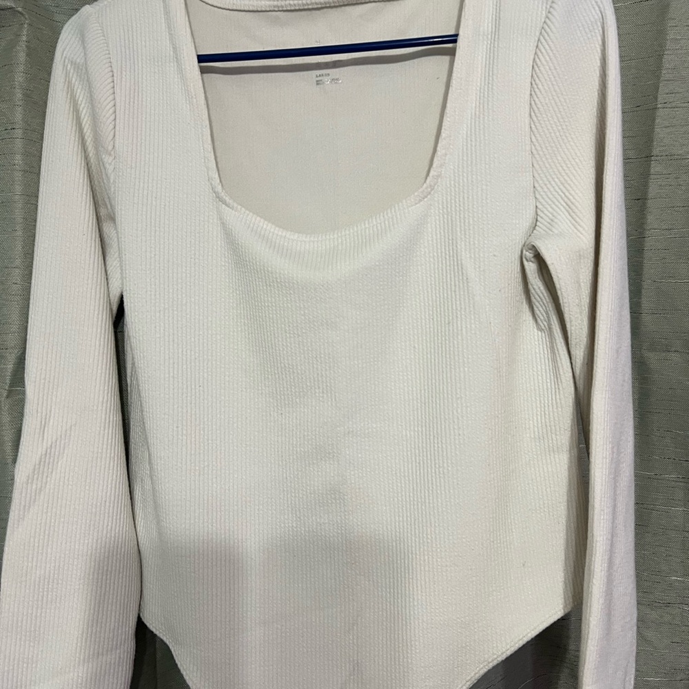 Target Cream Long Sleeve Bodysuit